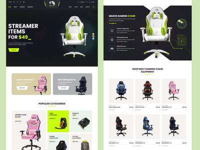 体育用品商店游戏 HTML 模板(Sports Shop Gaming HTML Template)