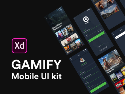 GAMIFY - 游戏商店移动 UI 套件(GAMIFY - Game store mobile UI kit)