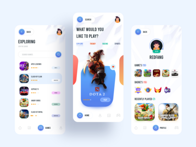 游戏商店移动应用设计（轻量版）(Game Store Mobile App Design (Light Version))