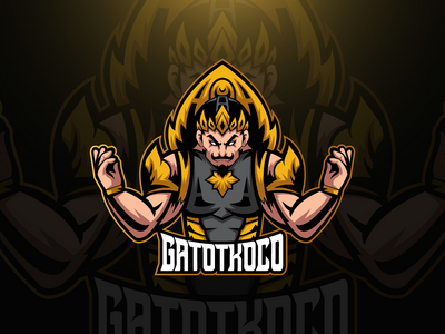 Gatotkaca 电子竞技吉祥物标志(Gatotkaca Esport Mascot Logo)