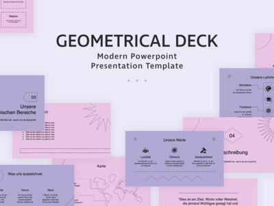 几何的PowerPoint演示模板(Geometrical PowerPoint Presentation Template)