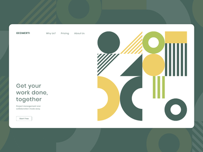 几何登陆页面(Geometric landing page)