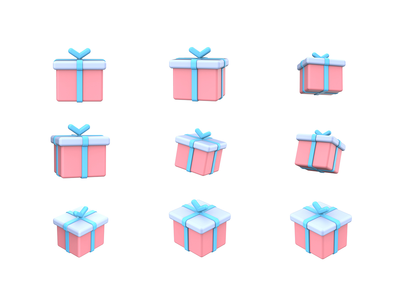 礼物 3D 图标(Gift 3D icon)