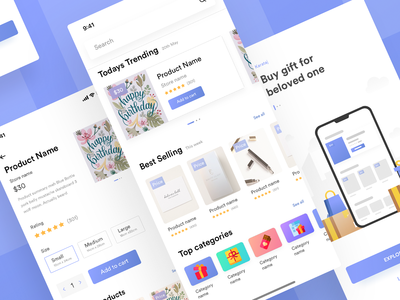 礼品店 UI 套件(Gift Shop UI kit)