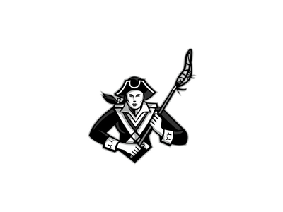 女孩 Patriot Lacrosse Player Mascot(Girl Patriot Lacrosse Player Mascot)