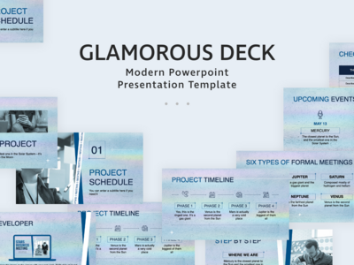 迷人的PowerPoint演示模板(Glamorous PowerPoint Presentation Template)