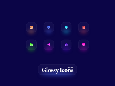 光泽图标 Vol.08(Glossy Icons Vol.08)