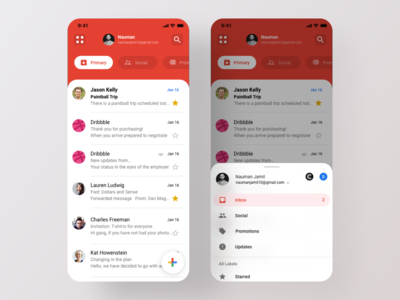 Gmail 重新设计 - Uplabs 挑战免费赠品(Gmail Redesign - Uplabs Challenge Freebie)