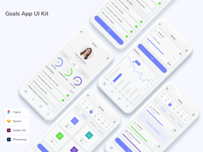 目标应用程序 UI 套件(Goals App UI Kit)