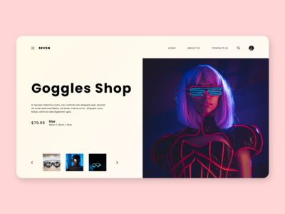 护目镜商店网站(Goggles shop web)