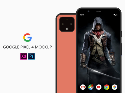谷歌 Pixel 4 样机(Google Pixel 4 Mockup)