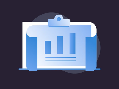 渐变业务图表(Gradient business chart)