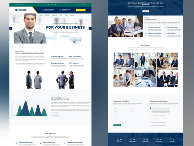 金融与投资 HTML 模板(Finance & Investment HTML Template)