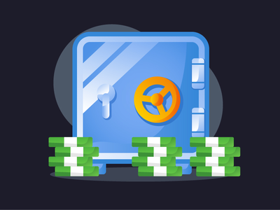 现代保险箱(Gradient modern safe deposit)