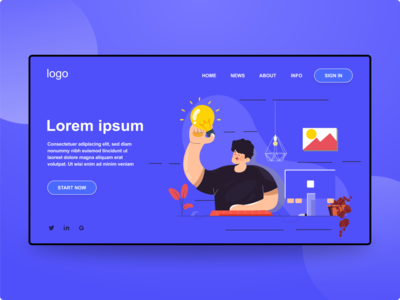 平面设计登陆页面(Graphic Design Landing Page)