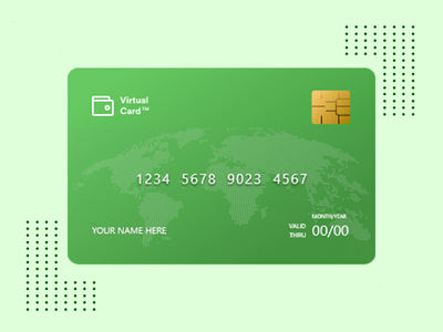 信用卡App绿色设计(Credit Card App Green Design)