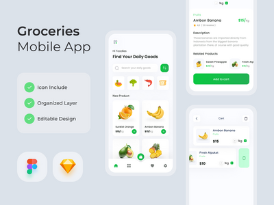杂货移动应用程序(Groceries Mobile App)