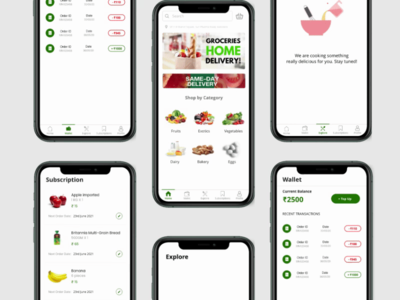 杂货店应用程序用户界面(Grocery App UI)