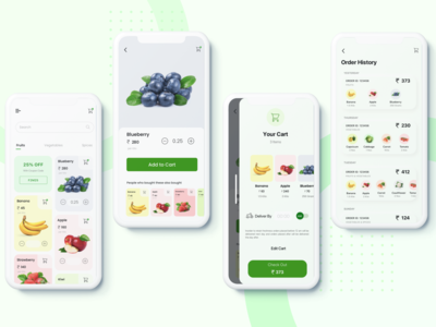 杂货店应用概念(Grocery App Concept)