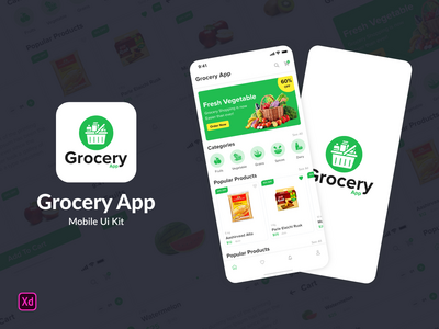杂货店移动应用程序用户界面(Grocery Mobile App UI)
