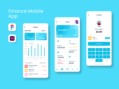 金融移动应用UI设计(Finance Mobile App UI design)