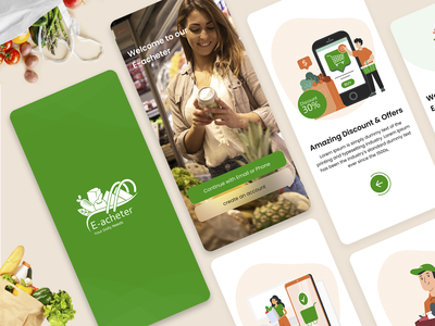 杂货店移动应用程序设计(Grocery Store Mobile App Design)