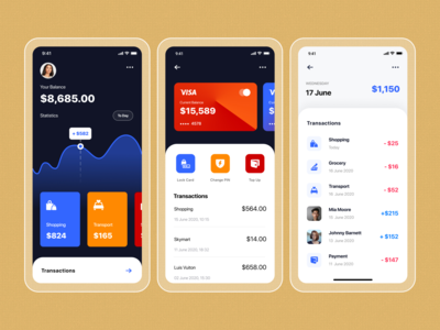 金融移动应用程序用户界面(Finance mobile app UI)