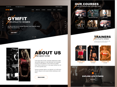 健身房和健身 HTML5 响应式模板(Gym & Fitness HTML5 Responsive Template)