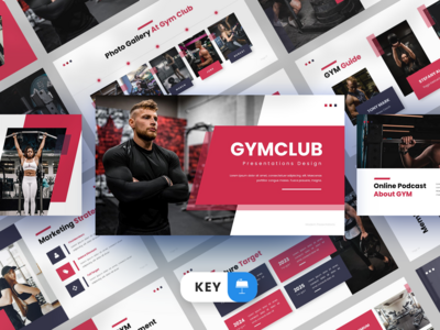 健身房主题演讲模板(Gymclub Keynote Template)