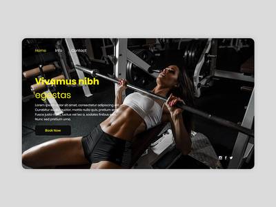 健身房登陆页面(Gym Landing Page)