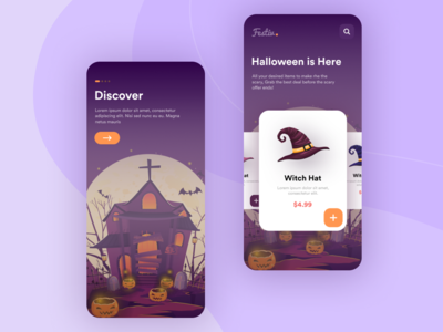 万圣节主题购物应用(Halloween Themed Shopping App)