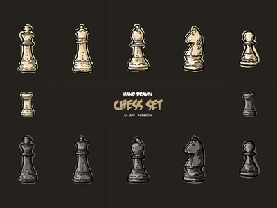 手绘国际象棋收藏(Hand Drawn Chess Collections)