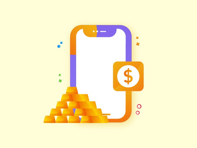 手机和金条(Handphone and gold bars)