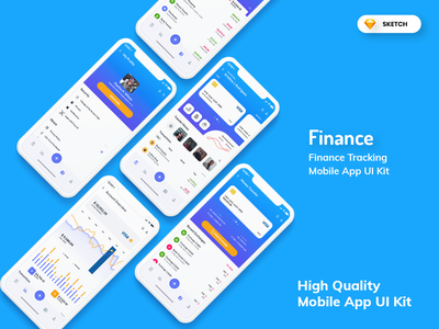 Finance Tracking Mobile App UI Kit Light Version (SKETCH)(Finance Tracking Mobile App UI Kit Light Version (SKETCH))