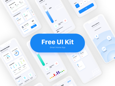 免费 UI 套件 - 智能家居应用(Free Ui Kit - Smart Home App)