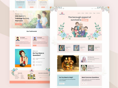 幸福的家庭登陆页面(Happy Family landing Page)