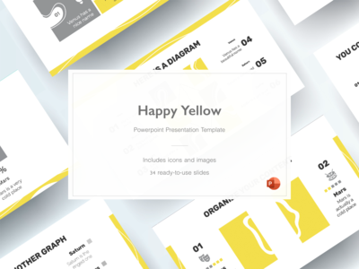 快乐黄色 - 终极演示模板(Happy Yellow - Ultimate Presentation Template)