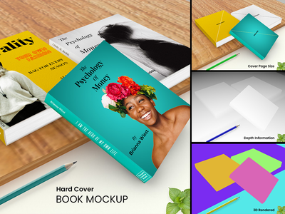 精装书样机(Hard Cover Book Mockup)