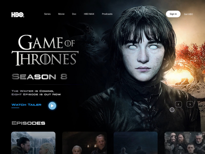 提高✋ HBO 网站👀可见性与出色的着陆页重新设计(Raise✋ HBO website👀visibility with superb landing page redesign)