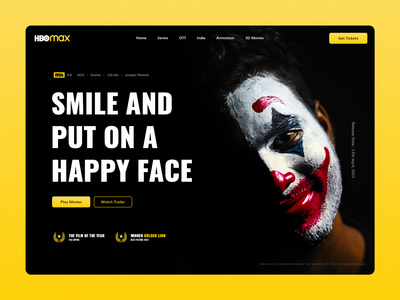 HBO Max - 创意登陆页面模板(HBO Max - Creative Landing Page Template)