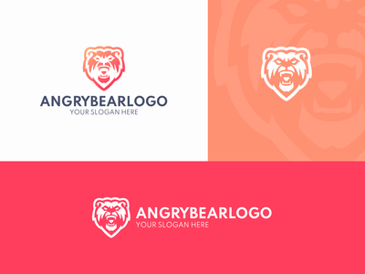 头熊标志设计(Head Bear Logo Design)