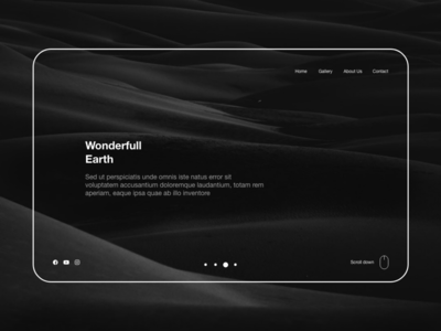 网站标题 Wonderfull Earth(Website Header Wonderfull Earth)