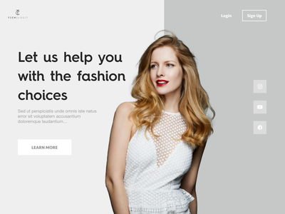 网站标题时尚(Website Header Fashion)