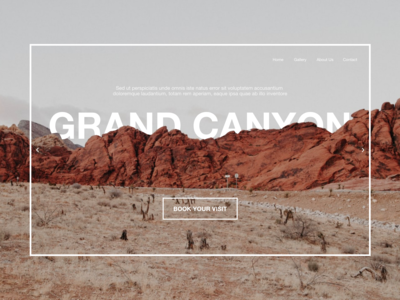 网站标题大峡谷(Website Header Grand Canyon)