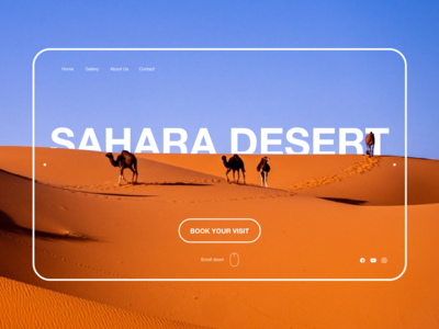 网站标题撒哈拉沙漠(Website Header Sahara Desert)
