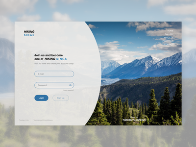 网站标题注册页面(Website Header Sign-Up Page)