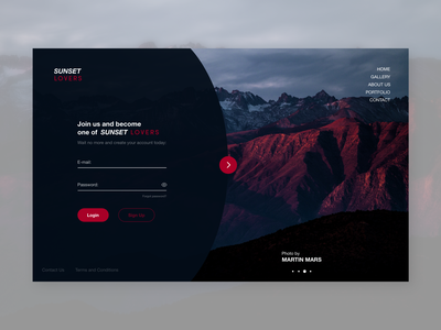 网站标题注册页面(Website Header Sign-Up Page)
