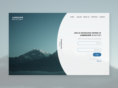 网站标题注册页面(Website Header Sign-Up Page)