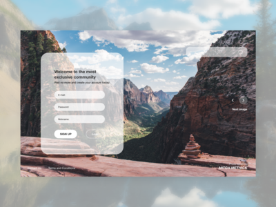 网站标题注册页面(Website Header Sign-Up Page)