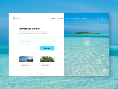 网站标题注册页面(Website Header Sign Up Page)